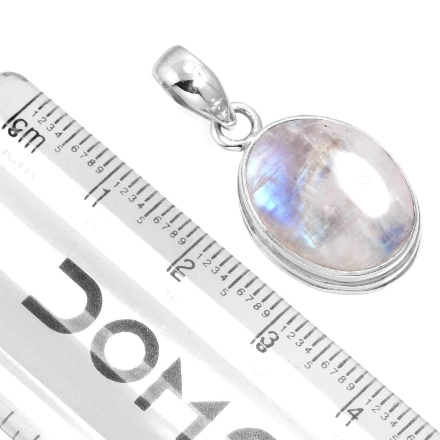 JEWELOPORIUM925 Sterling Silver Pendant For Women Created Emerald Black  Onyx Sunstone Lapis Moonstone Gemstone Jewelry Boho Silver Ring Gift On