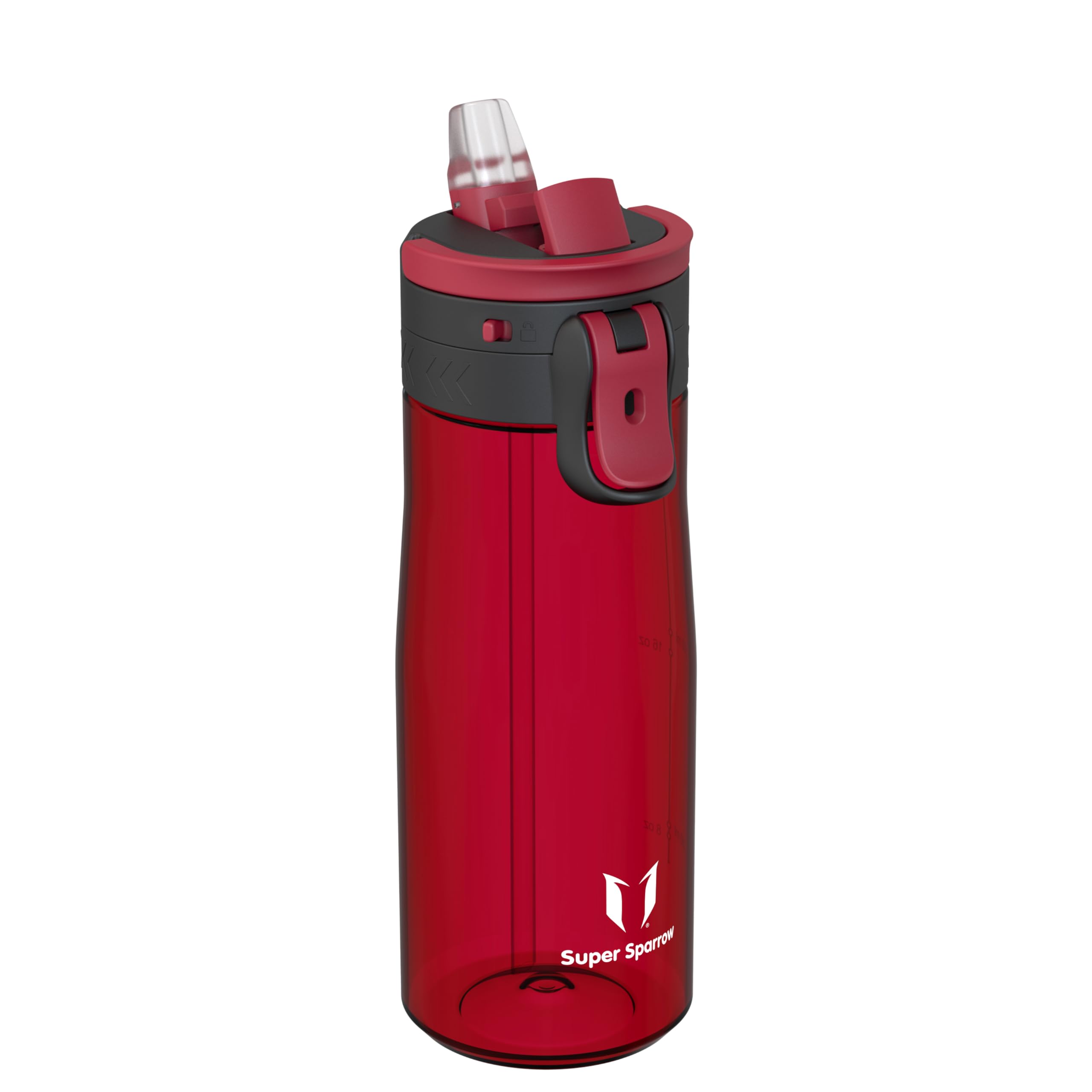 Sparrow Borraccia - 500ml, 750ml, 1L - TouchFlow Bottiglia Senza BPA - Senza Perdite Borraccia Cannuccia - Borracce Sportiva Flusso Rapido Con Un Clic per Scuola, All'aperto