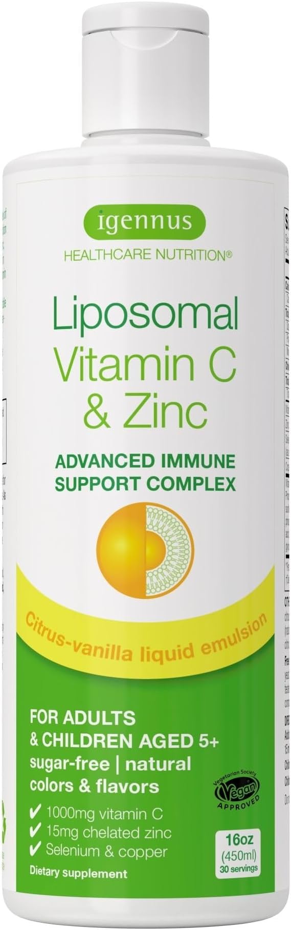 Liposomal Vitamin C 1000mg & Zinc