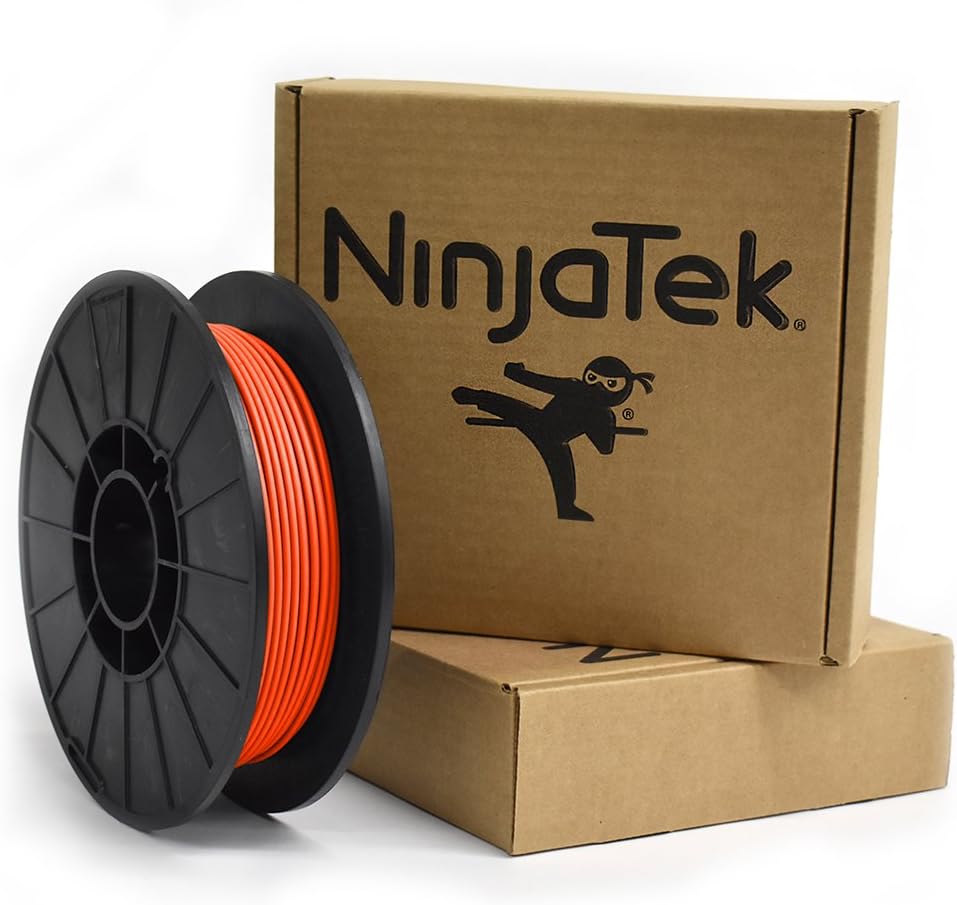 3DCH05129005 NinjaTek Cheetah TPU Filament, 3.00mm, TPE.5kg, Lava (Orange) (Pack of 1)
