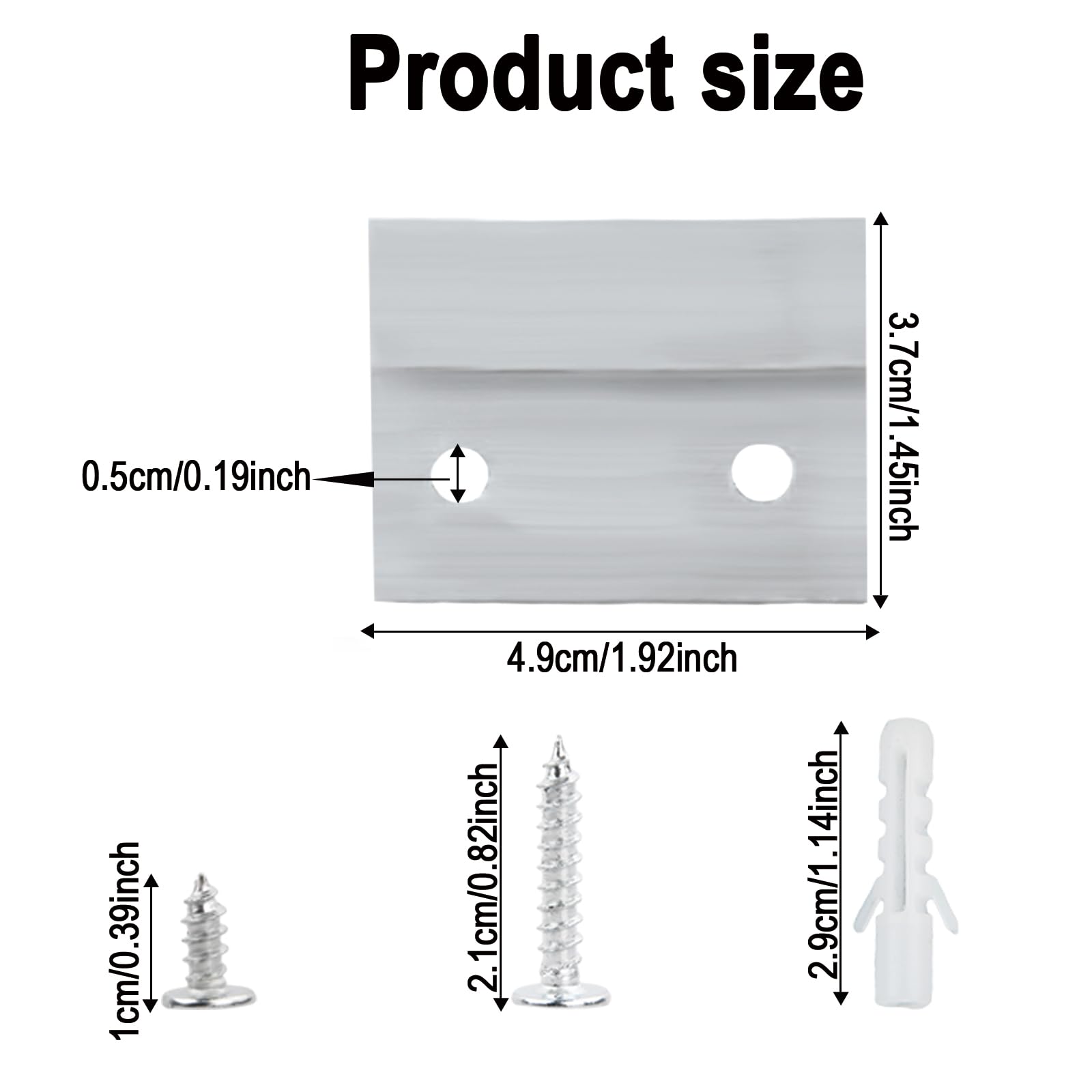 2 Staffe A Z In Alluminio Per Appendere Quadri E Specchi - Gancio Francese 30cm Con Viti