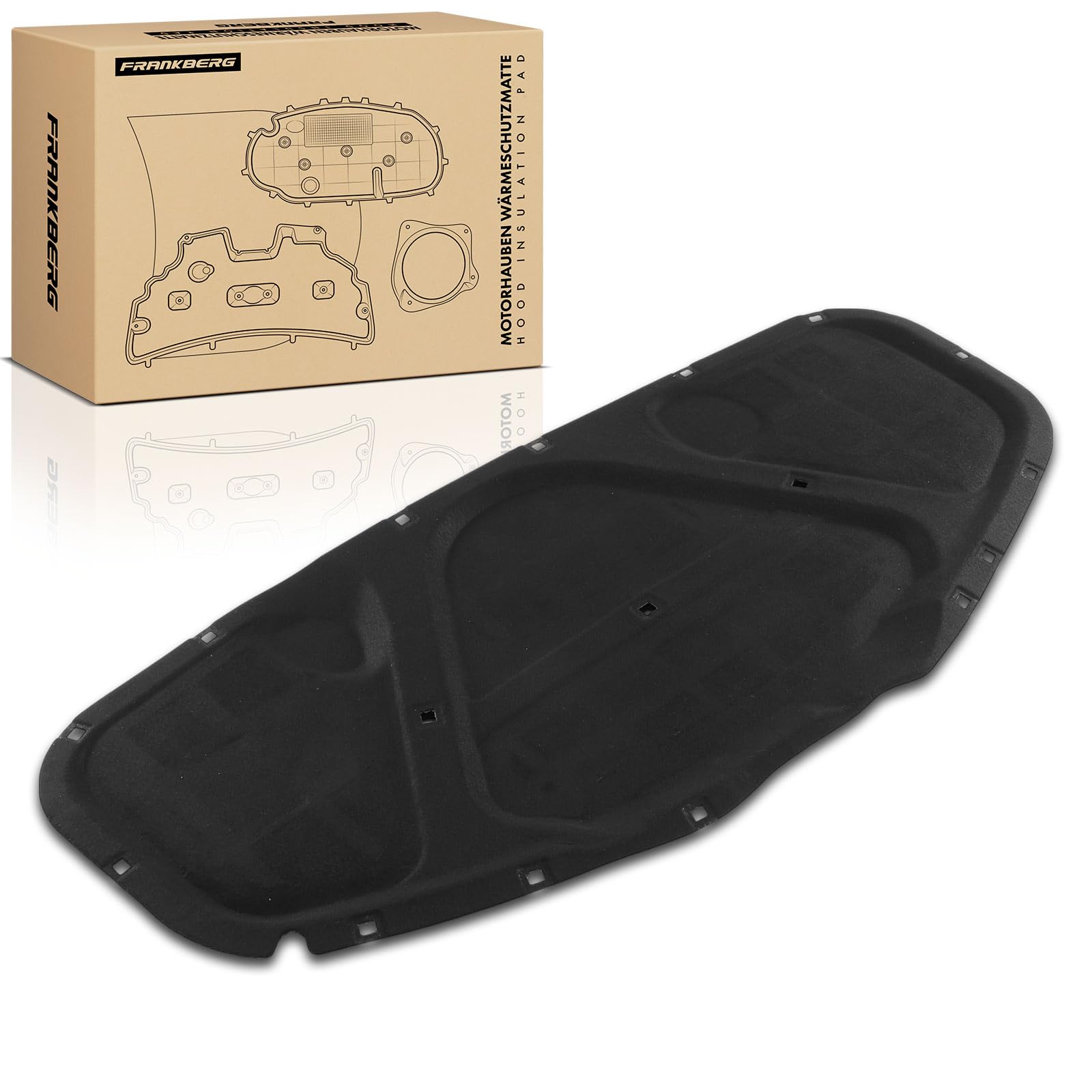 Frankberg Isolamento acustico del vano motore 3B0863835K 3B0863835J | Compatibile con: P.a.s.s.a.t 3B3, P.a.s.s.a.t Variant 3B6