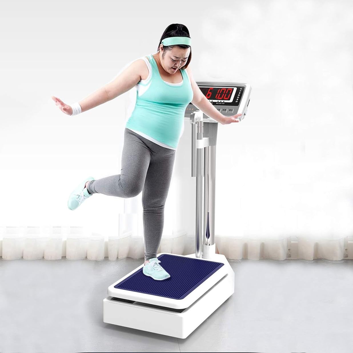 Balance Médicale, Pèse-Personne Électronique, Capacité De 440 LB, Moniteur De Poids Numérique pour Salle De Bain, Balance Médicale Numérique pour Médecin