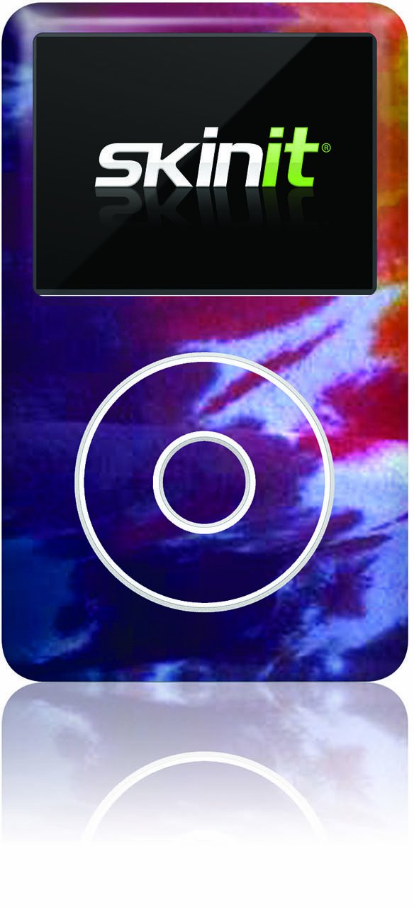 Skinit Decal MP3 Player Skin Compatible with iPod Classic (6th Gen) 80GB - Officially Licensed Originally Designed Tie Dye Design