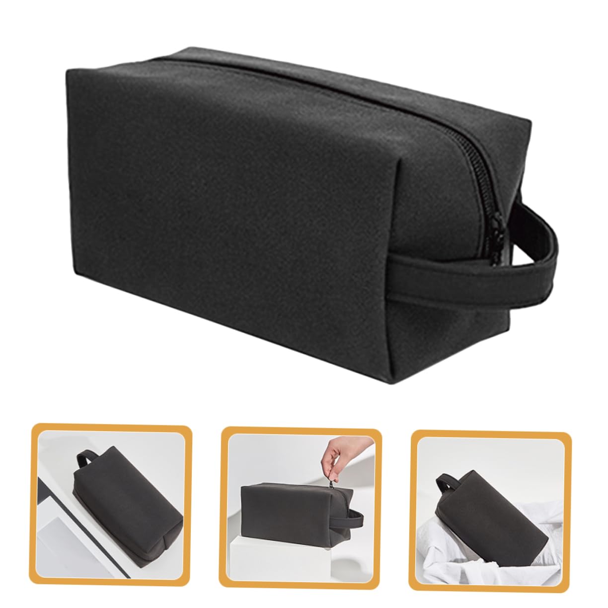 3piezas Neceser De Viaje para Hombres Organizador De Artículos De Aseo Bolsa De Cosméticos Portátil con Diseño Compacto y para y