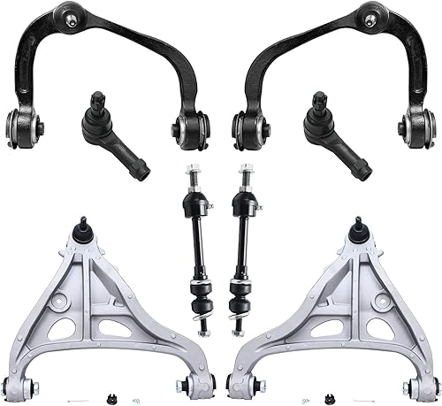 Detroit Axle - Kit de suspensión de 8 piezas para Ford F-150 4WD 2005 2006 2007 2008, 4 brazos de control con rótulas superior e inferior + 2