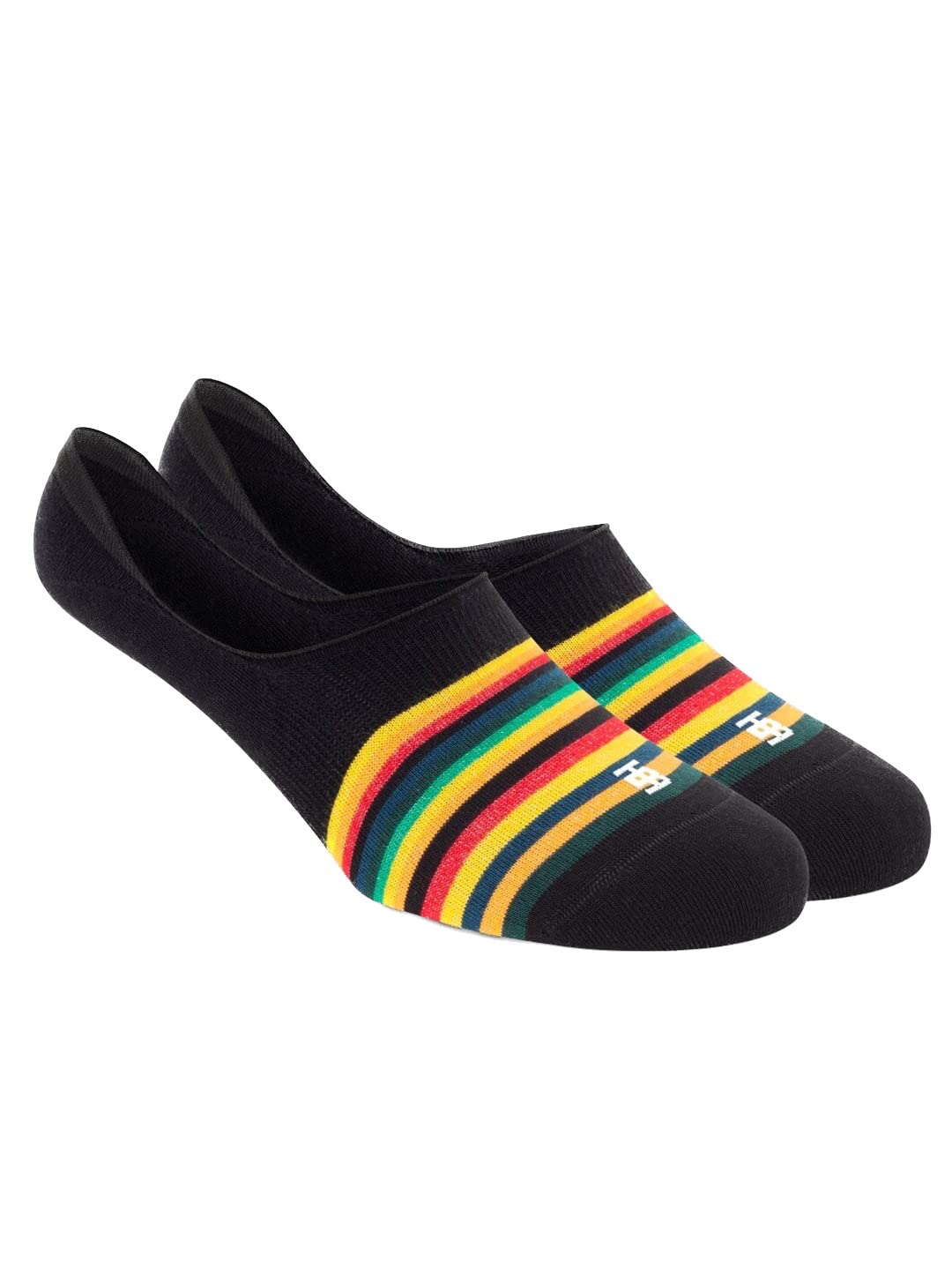 socksoho Men Black & Yellow Striped Anti-Bacterial Shoe Liners | Size UK 7-11-picture-15