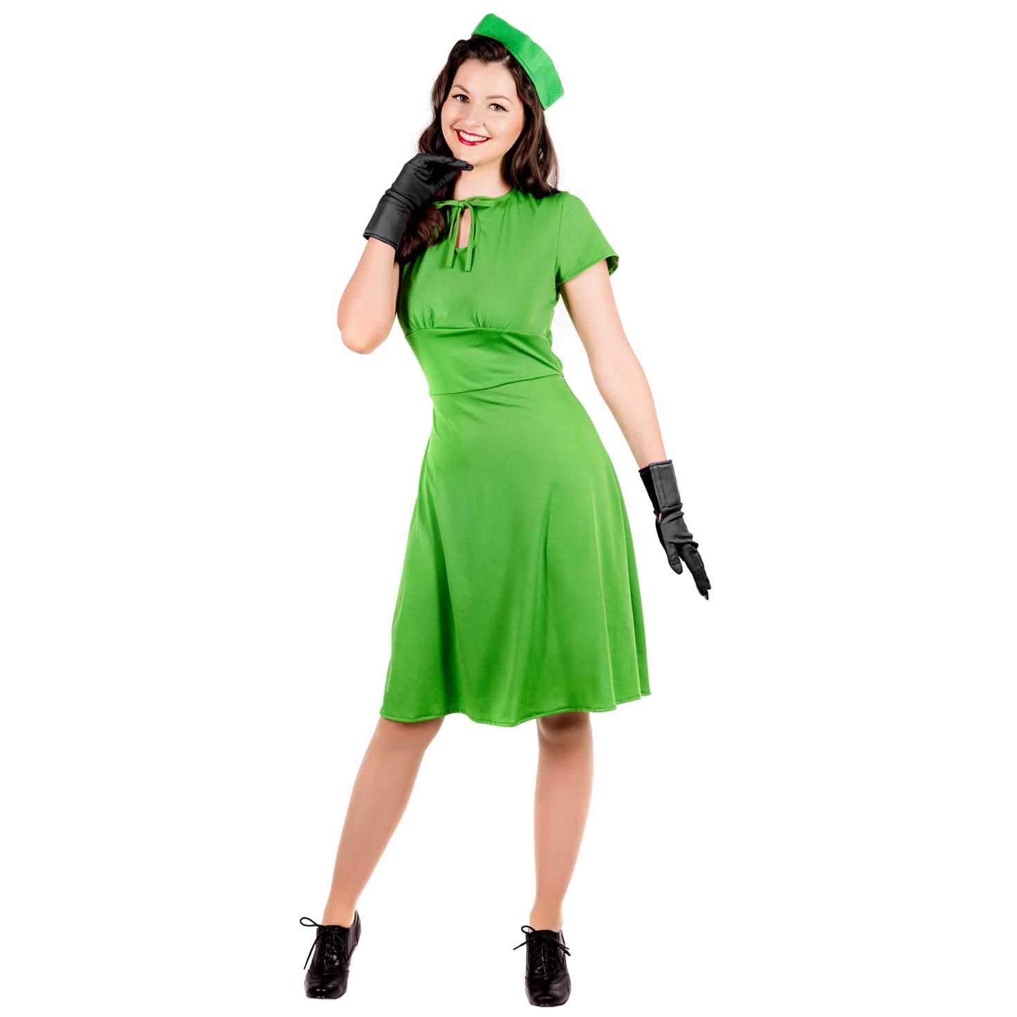 green 1940s dress Emerald Green Lily Dress | Sequin Embellished Dress