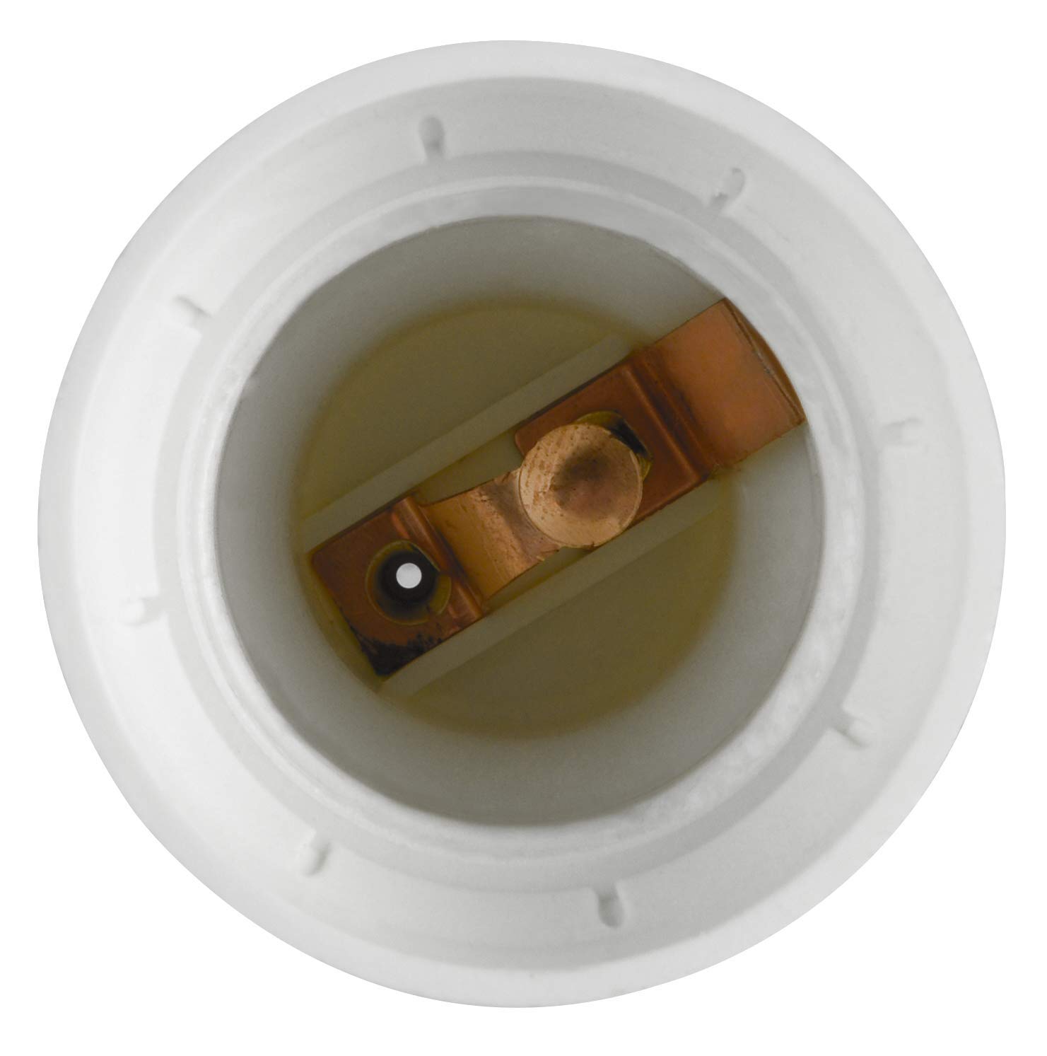 Electraline 71193, Portalámparas convertidor adaptador de GU10 a E27, blanco