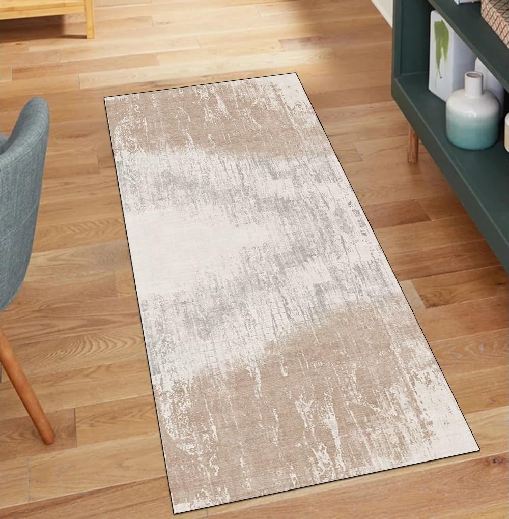 Alfombra pasillo antideslizante lavable que evita tropiezos gris