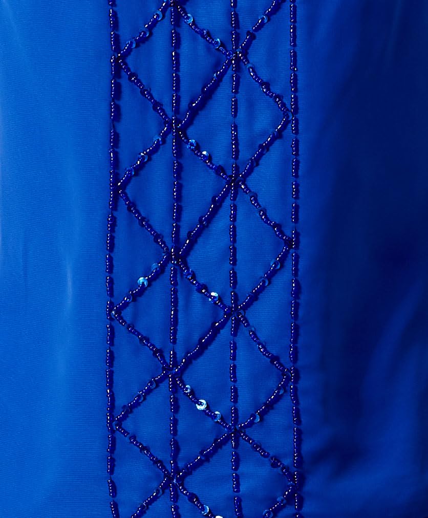 Traje de 3 piezas de gasa con cuentas para mujer con cuentas para invitada de boda, vestido de noche