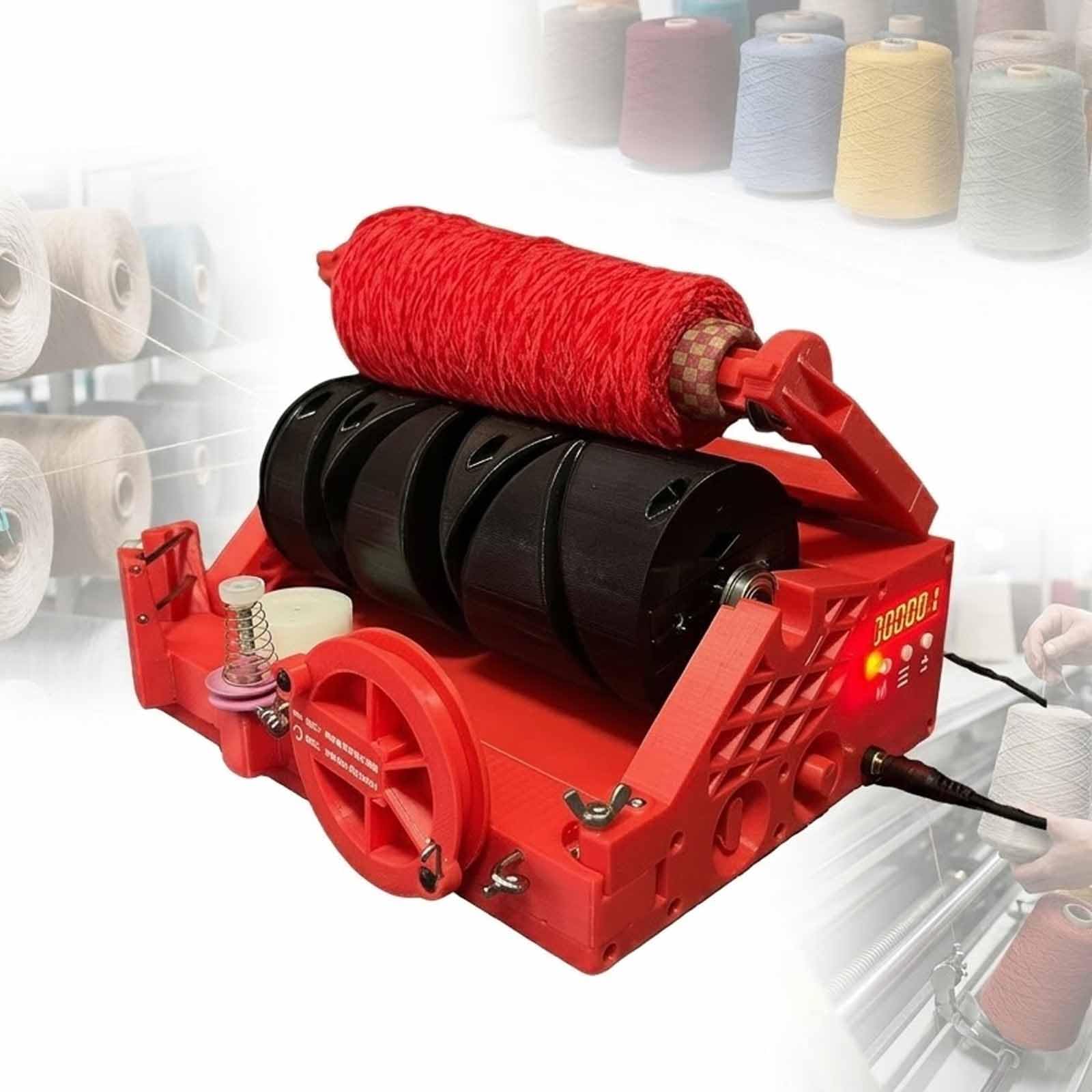 MObyat Automatic Cone Winding Machine, 1500 RPM Automatic Yarn Winding Machine, Length Calculator, Adjustable Speed, and Automatic Pause, for DIY, Crocheting, Sewing and Knitting