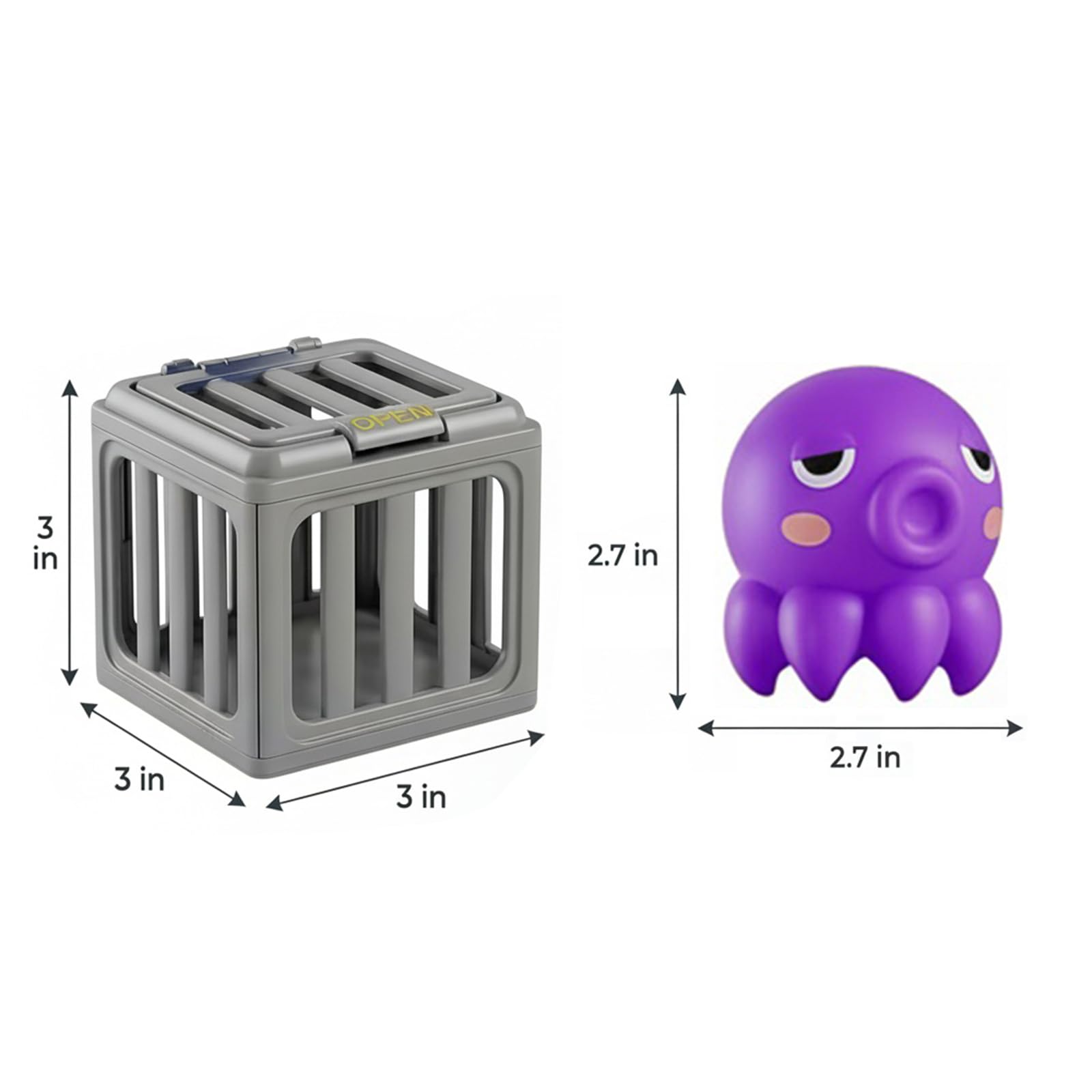 Children's Pool Diving Toys, Water Swimming Dive Pools Game, Underwater Dive Rescue Toy, Bath Toy Play Set with Fish Box Floating Animals, Fun Outdoor Beach Lake Swim Summer Party Gift-1 Set — view 6
