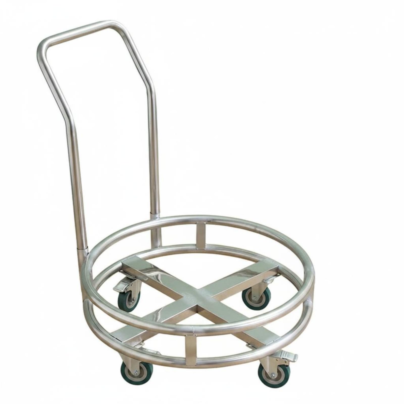 Carrello portautensili in acciaio inox con 4 ruote e freno