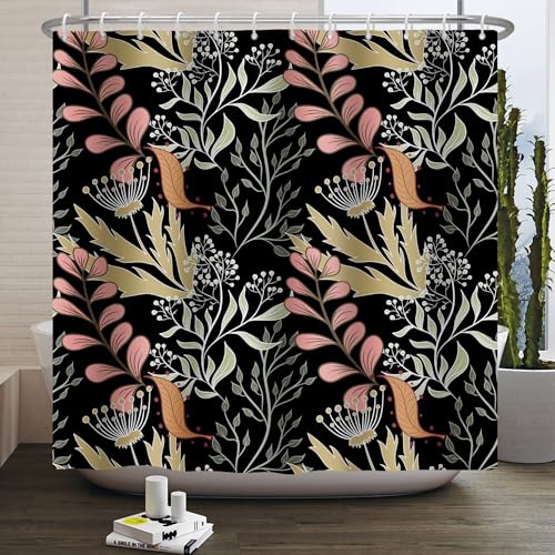 ASDCXZ Leaves Shower Curtain 180x180 cm - Image 2