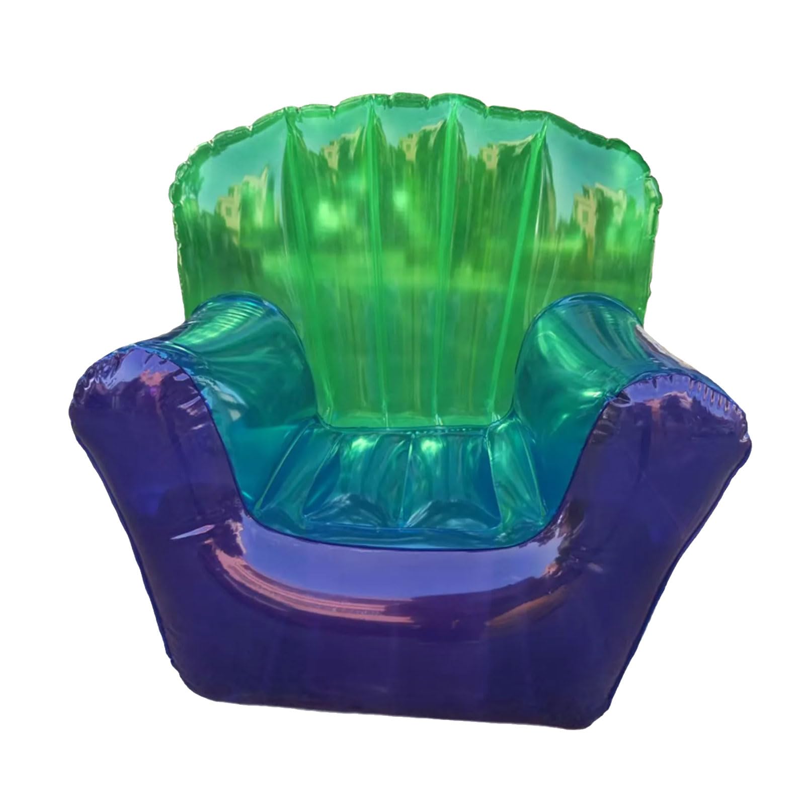 Beimus Ergonomic Clear Air Sofa Ideal for Home and Outdoor Activities Leak Inflatable Transparent Chair