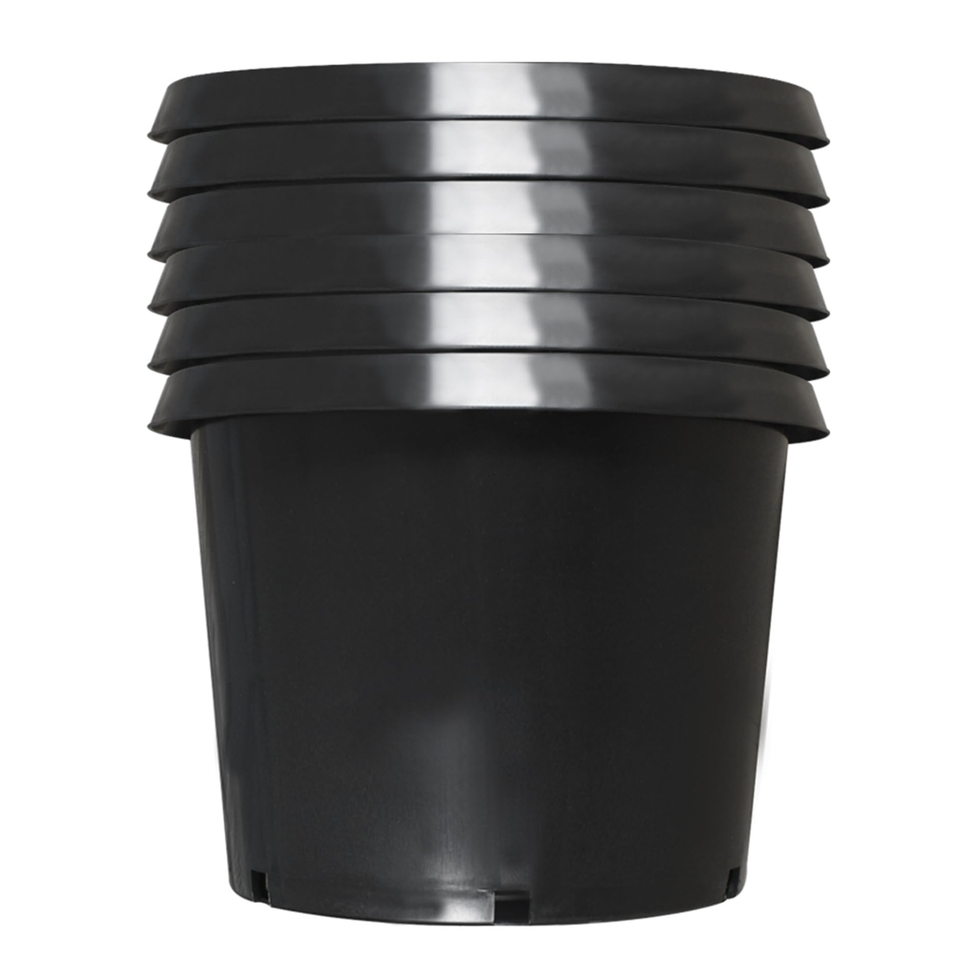 Amazon.com: LiGuVCY 5 Pack 25 Gallon Large Plant Pot Black Grower Nursery  Pot Flower Pots Outdoor Garden Seedling Planters Containers, Plastic  Injection Molded Pots with Drainage Holes : Patio, Lawn & Garden