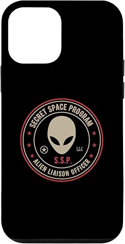 Vista 40 de iPhone 12 Pro Max Secret Space Program / Alien Liaison Officer Insignia Design Case