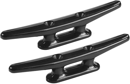 Miniatura 3 de MIZUGIWA Tacos de muelle de 5 pulgadas, 6 pulgadas, 8 pulgadas, nailon negro, amarre para barco, cuerda de kayak, tacos de cuerda, tacos de kayak