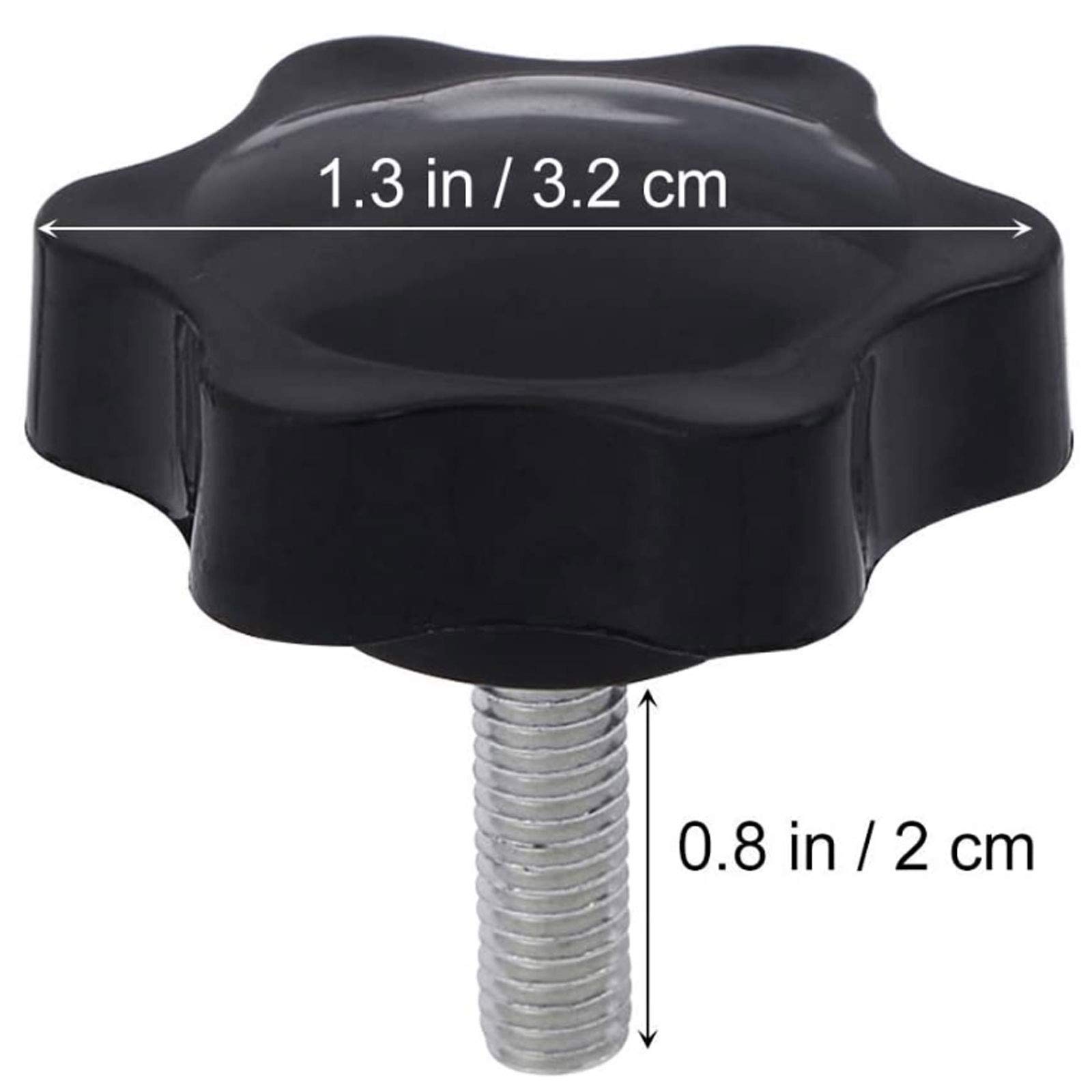 L-A Lot De 10 Boutons De Serrage Hexagonaux En Forme D'étoile M8 × 16
