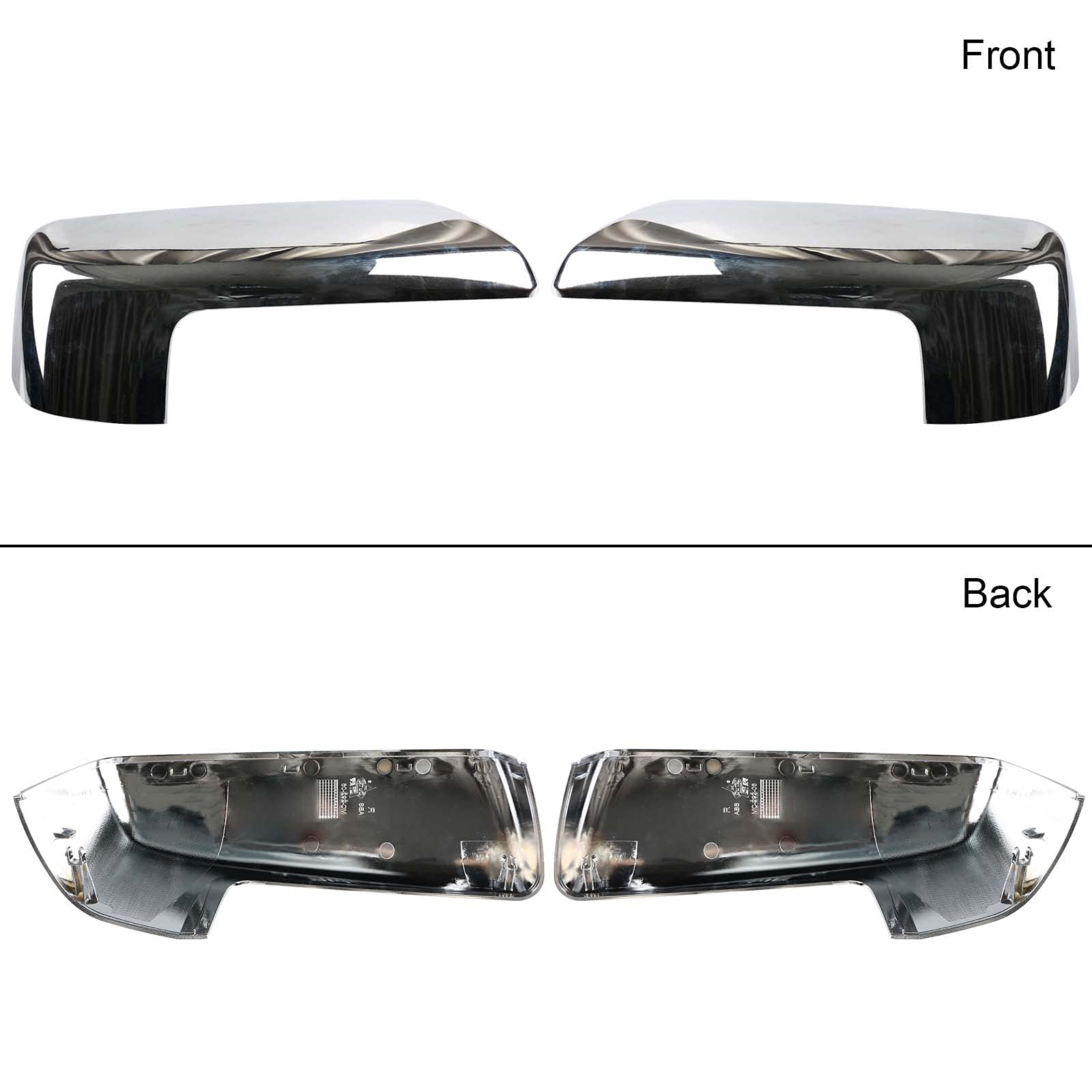 Set Of 4 Chrome Tow Mirror Caps For 2014-2019 Chevy Silverado & GMC Sierra – Left & Right