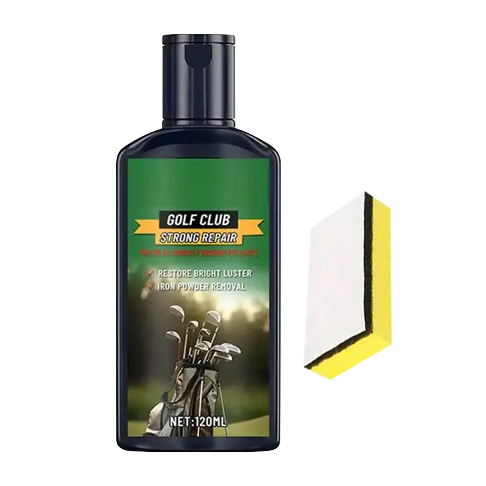 Golf Iron Cleaner, composto da 120 ml con spugna per lucidare giocatore di golf e metallo e alluminio