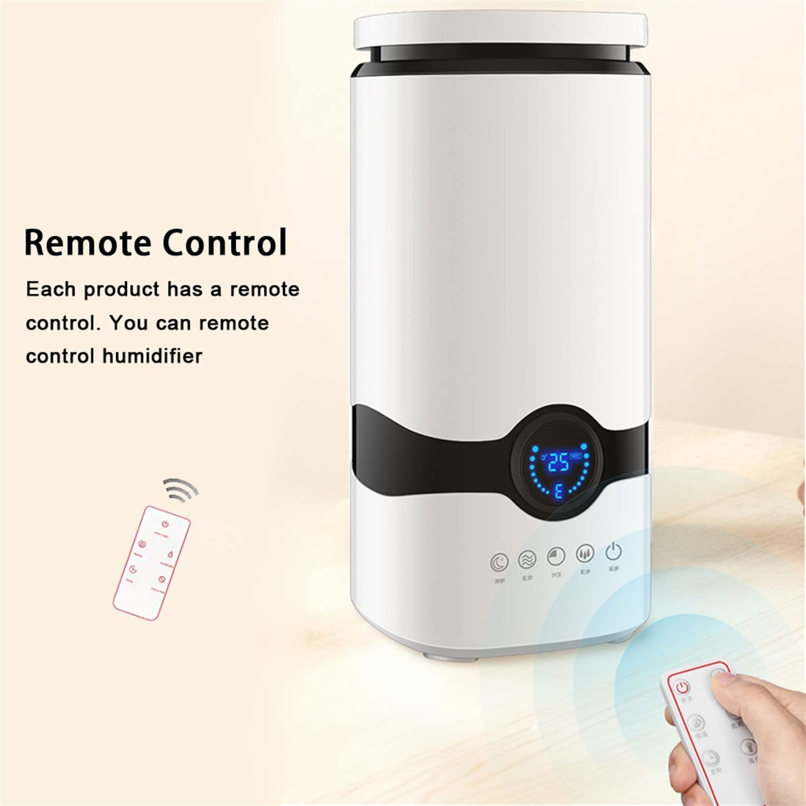 Nawilżacz Nawilżacz ultradźwiękowy 4L powietrza z chłodną mgłą i atomizacją ultradźwiękową 300ml/h