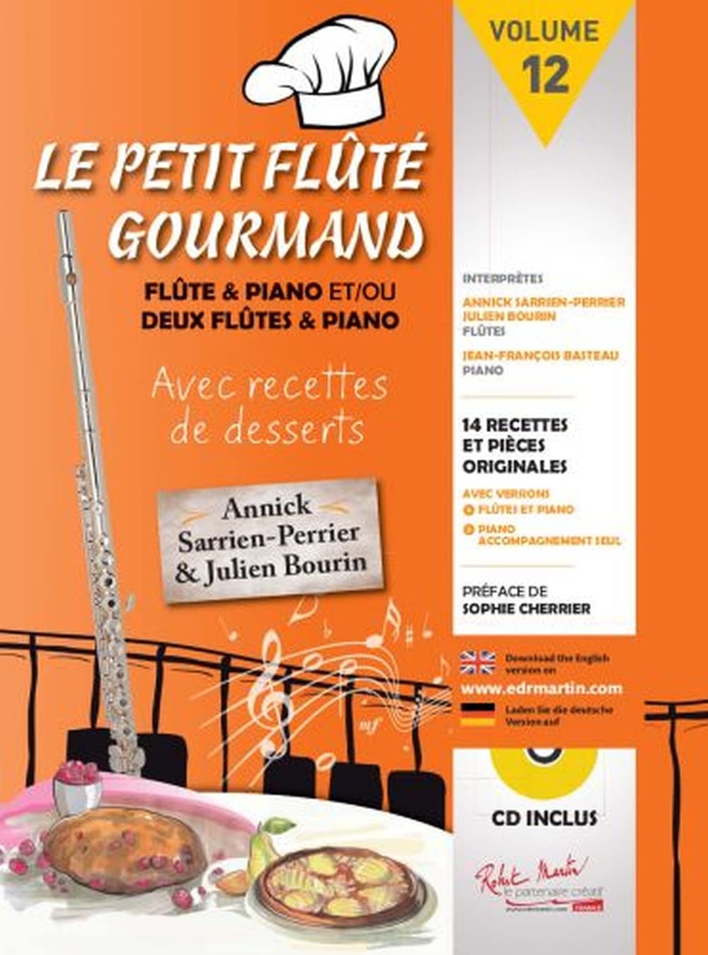 Le petit flûté gourmand - Volume 12 - Sarrien - flûte traversière