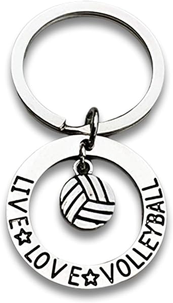 Infinity Collection Volleyball Gift- Volleyball Live Love Volleyball Keychain for Women and Girls- Volleyball Gifts for Volleyball Players