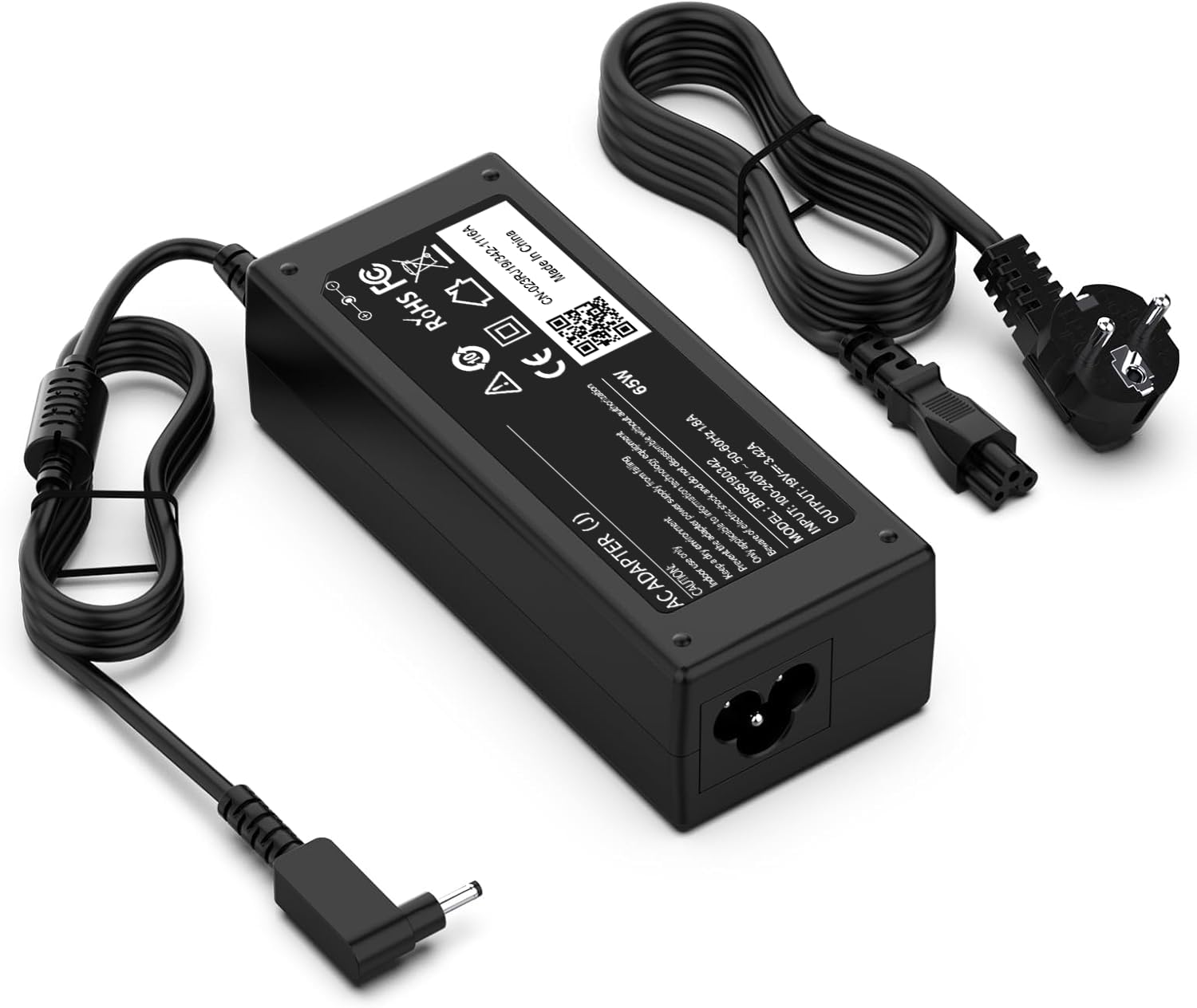 shefor 65W Laptop Ladekabel Kompatibel mit Acer Aspire 5 A515-54 A515-55 A515-56 A515-46 Swift 1 3 5 SF113-31 SF114-31 SF114-32 SF315-52 SF314-42 SF314-51 SF314-52 PA-1450-26 A13-045N2A 3.0 x1.1mm