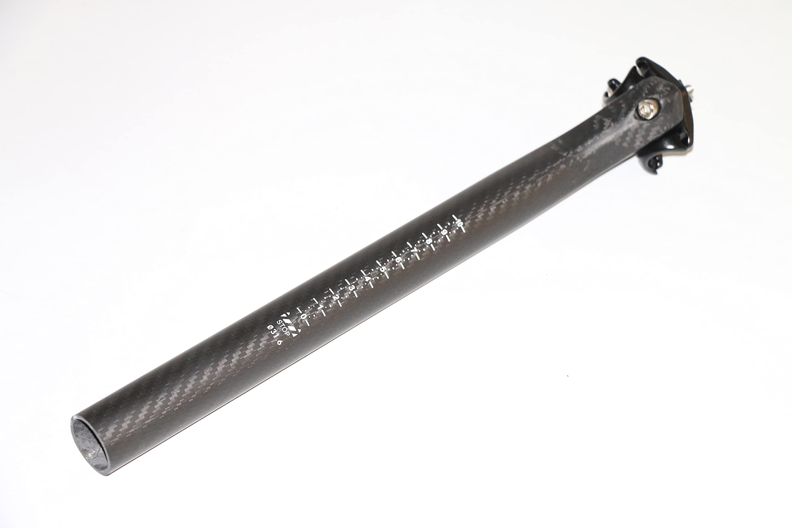 Tija Sillin Bicicleta de montaña Matt 3K Fibra de Carbono Completo Bicicleta Silliocontres MTB Partes 25.4/27.2/30.8/31.6 * 350mm 25mm Tija Telescopica MTB(27.2x400mm)