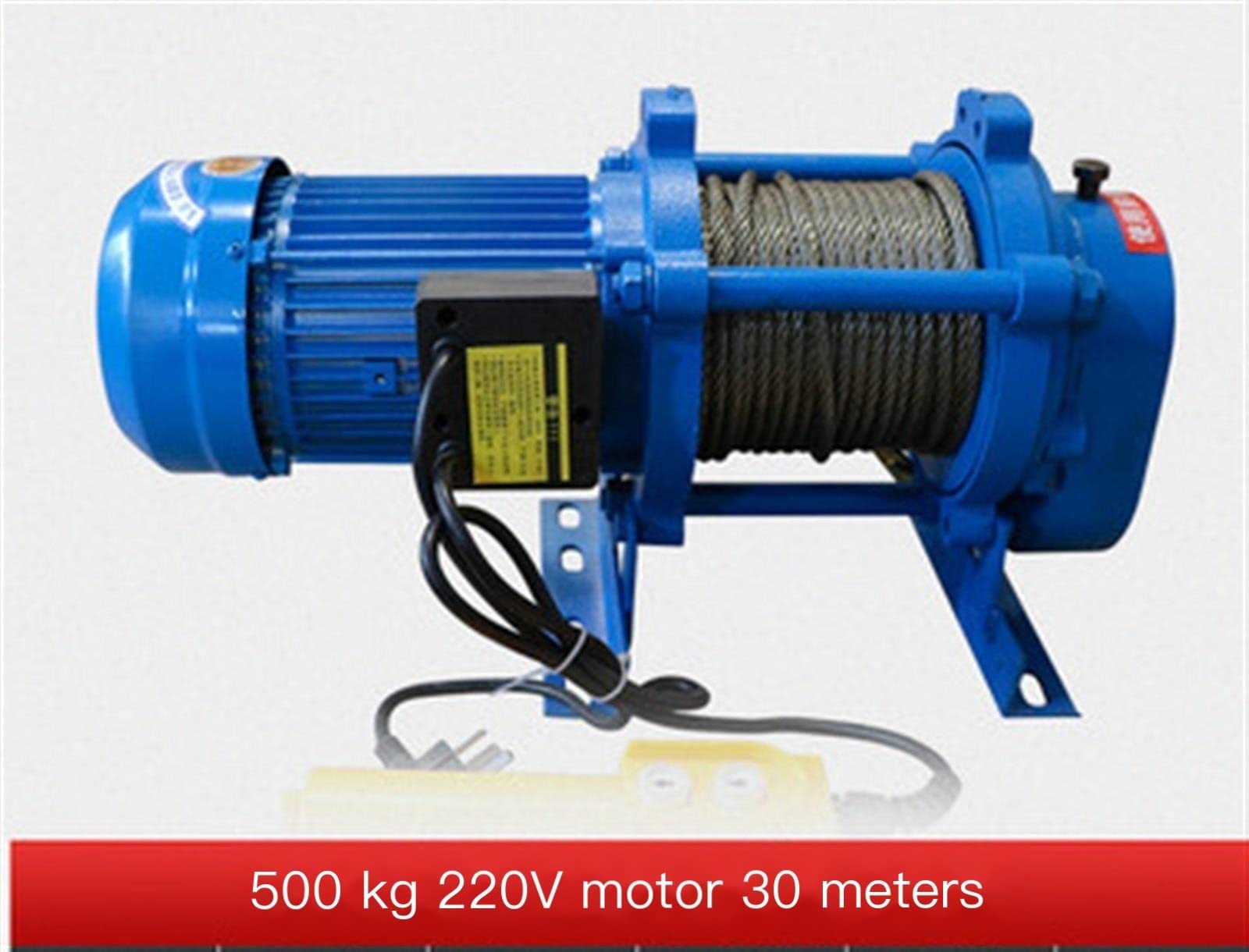 Polipasto de cable eléctrico de 500 kg y 30 m, grúa colgante de alambre de elevación, herramienta de 220 V, taller eléctrico, polipasto eléctrico de pórtico, cabrestante de elevación YIJIAN (colo