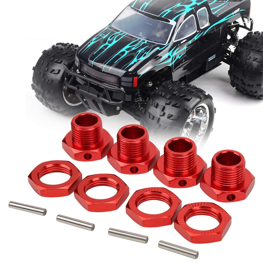 Tbest – 4 Coupleurs Hexagonaux 17 Mm – Alliage D'aluminium – Pour Voitures RC 1/8 – HSP, HABAO, TEAM C