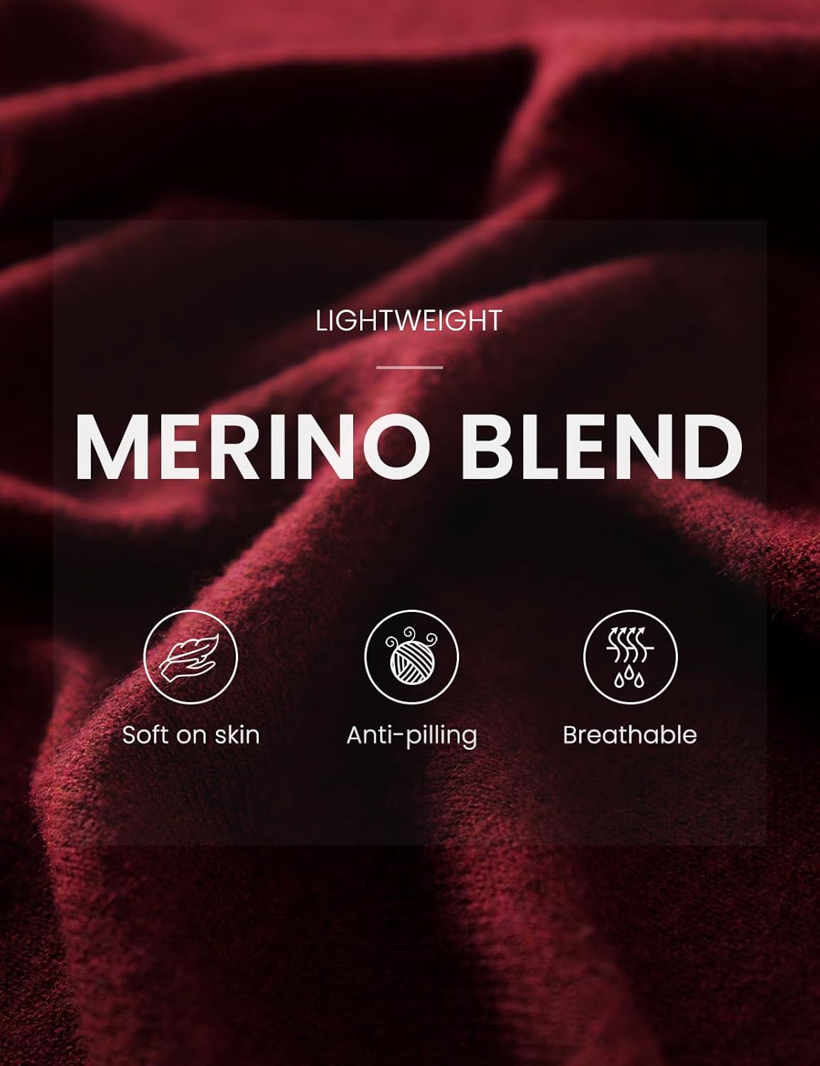 Women's Merino Wool Blend Cardigan Crew Neck Fall Winter Long Sleeve First-Line Ready to Wear Seamless Knit - Image 4