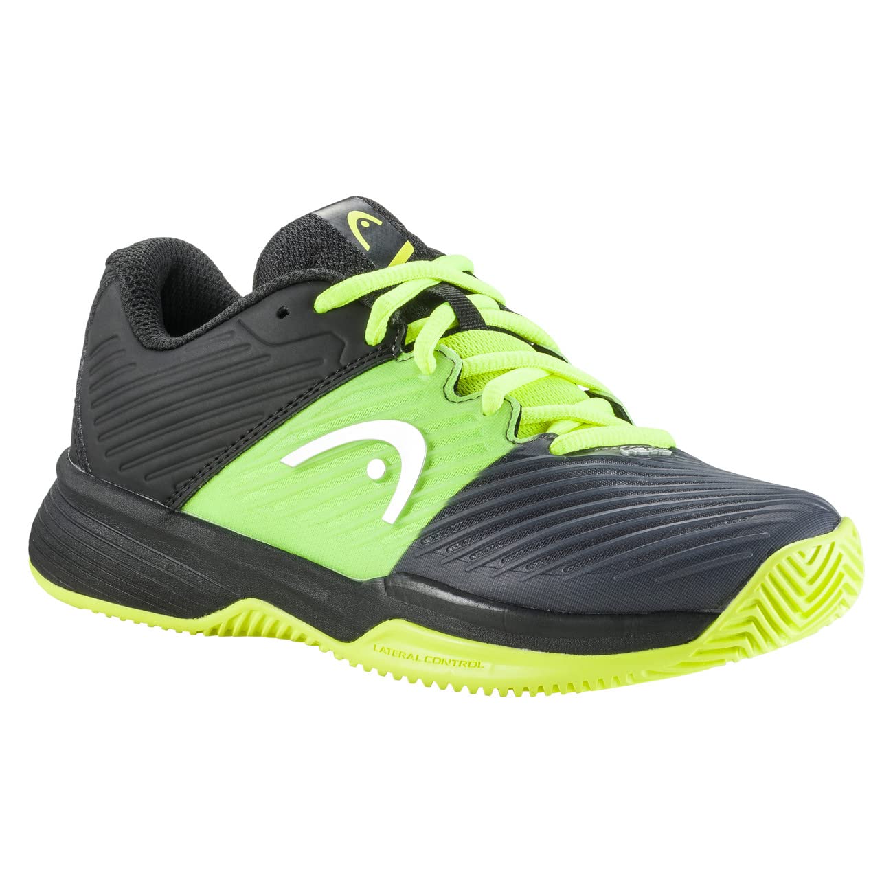 Revolt Pro 4.0 Toprak Kort Çocuk Tenis Ayakkabı Siyah - 40