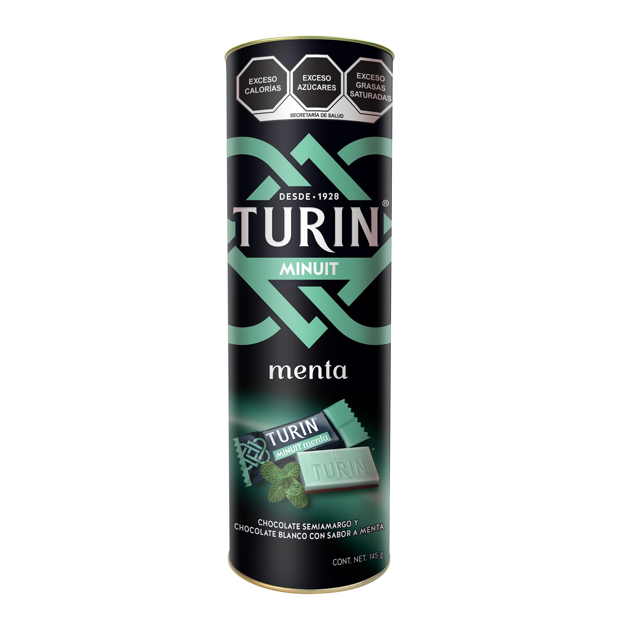 Turin Minuit Chocolate menta Tubo de 145g chocomenta