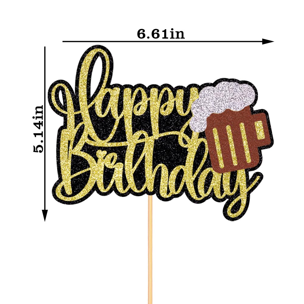Topper Beer Gold Beer Party Supplies Beer Birthday Party Decorations Kit | Cheers ...