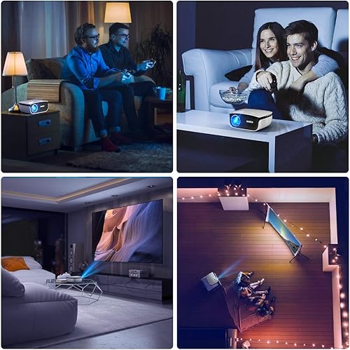 Miniatura 8 de WiMiUS S25 - Mini proyector portátil bluetooth y WiFi para exterior duplicación inalámbrica de pantalla zoom 50 pantalla 300 pulgadas 1080P