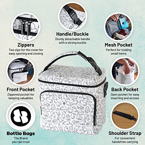 image for Bottlo Bags Insulated Breastmilk Cooler Bag With 3 Pockets - Waterproo
