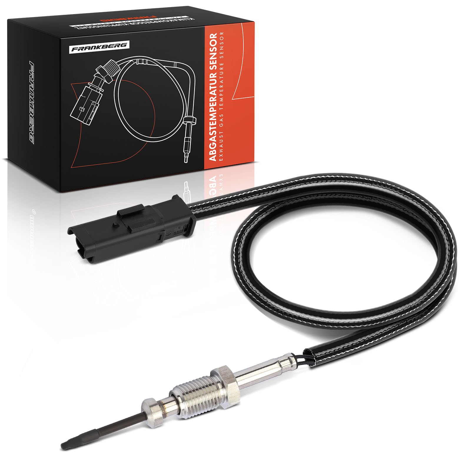 Frankberg Sensor de temperatura de gases de escape Compatible con Berlingo Multispace C3 II C3 Picasso C4 II C5 III DS3 2008 I 207 CC 208 I 308 II 4008 508 I Replace# 9665090280