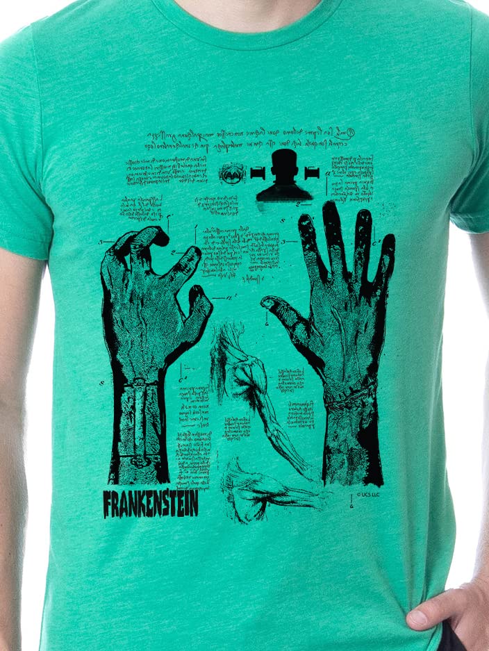 INTIMO Universal Monsters Mens' Frankenstein Character Halloween Sleep Pajama Set2