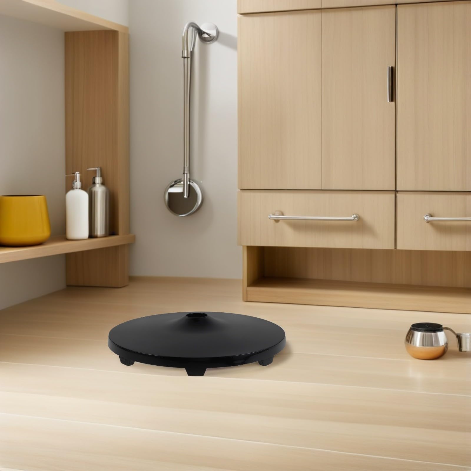 Garneck Base de Ventilador de Pie Negro de Plástico Soporte Estable y Antideslizante para Ventilador de Pie Adecuado en Fiesta Verano y Uso Hogar