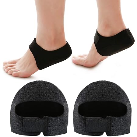 Amazon かかとサポート2枚入り立ち仕事 シリコンパッド付け スポーツ 男女兼用 M Akunsz 足首用