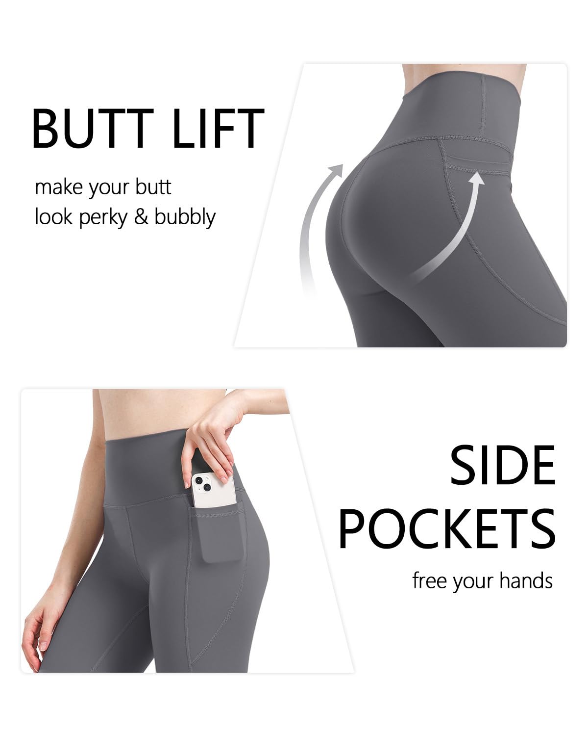 Zylioo Leggings extra lunghi per donne alte, pantaloni lunghi da yoga da donna, leggings lunghi a vita alta