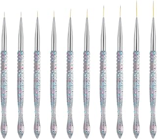 2Sets Nail Art Drawing Line Tool for Home DIY Manicure Eyeliner Brush Pens