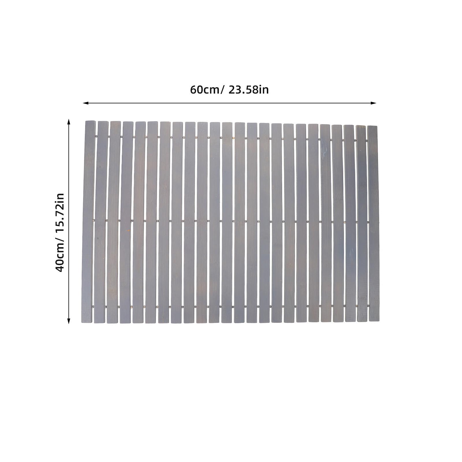 jojofuny Alfombrilla de Baño de Bambú Antideslizante, Esterilla de Ducha para Baño, para Habitación y Dormitorio