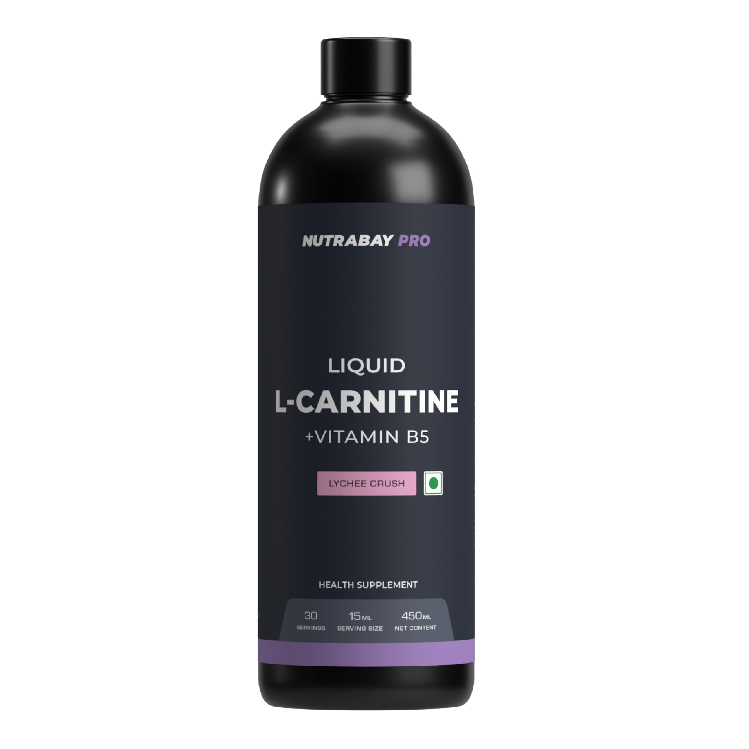 Nutrabay Pro Liquid L-Carnitine With Vitamin B5 - 450 ml Lychee Crush, 30 Servings |1500 mg L-CARNITINE, Sugar Free, Helps Convert Fat into Energy, Performance & Recovery | Pre & Post Workout Supplement for Men & Women (B0B9GVJT6Z) Amazon Price History, Amazon Price Tracker