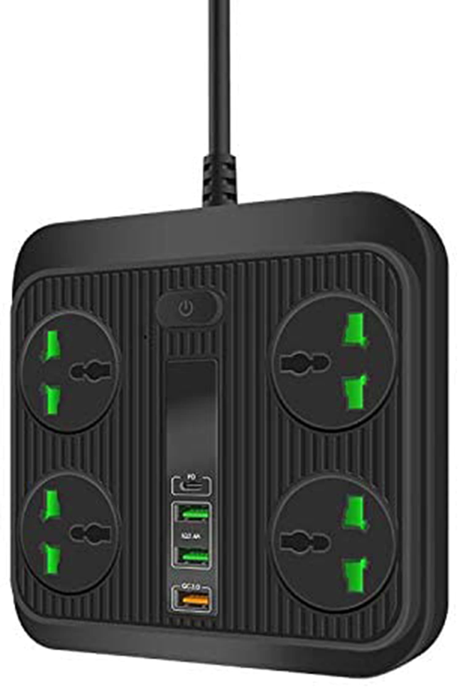 Sponsored Ad – ELECDON Extension Lead Universal Outlets with 4 USB Ports 4 Way Power Strips Surge Protector 2M/ Bold Cord Switch Portable Charger Fuse and Shutter Charging Hub Station 40W Super Quik Charge (Black)