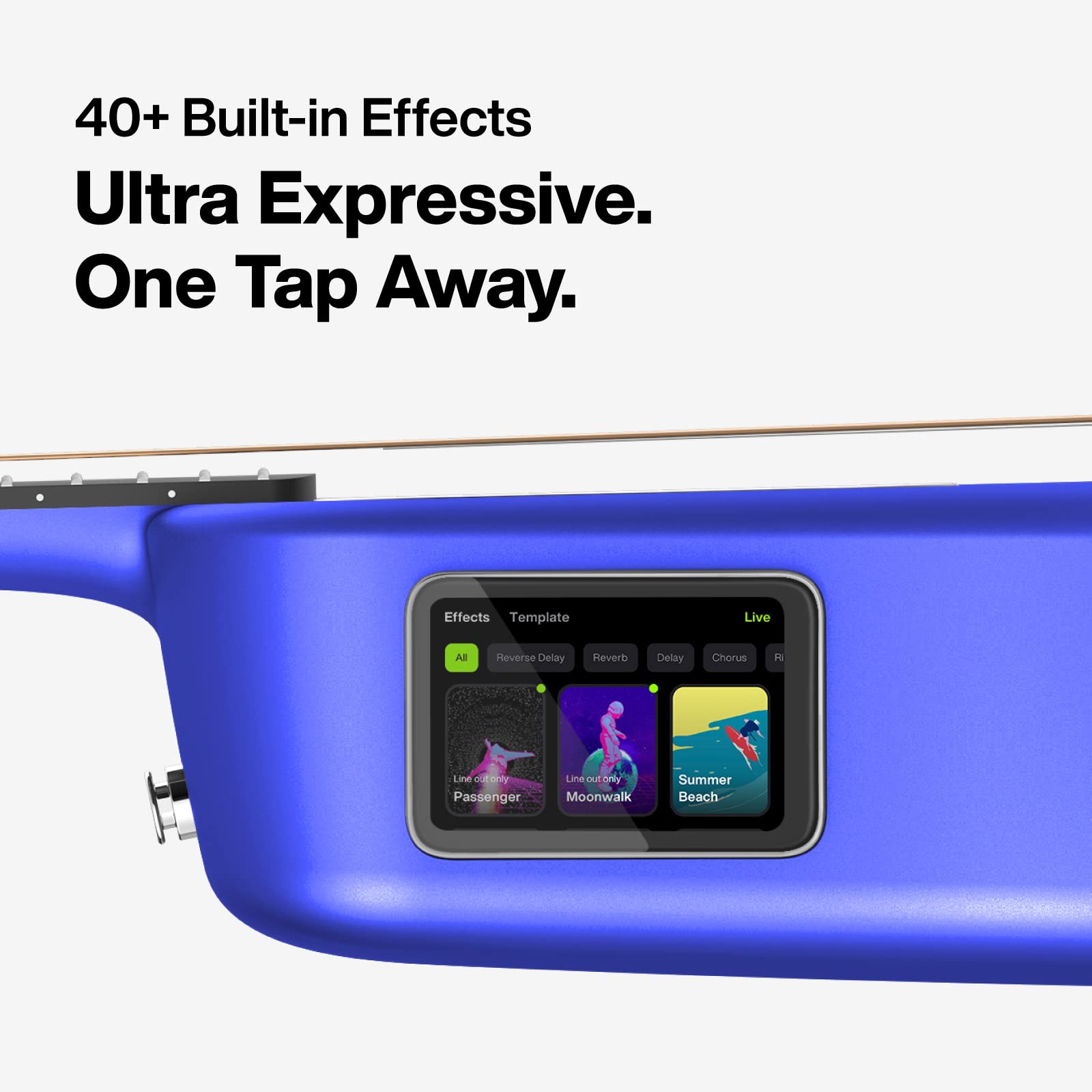 Lava Music Lava ME 3 38? Smart Guitar in Blue w/ Space Bag