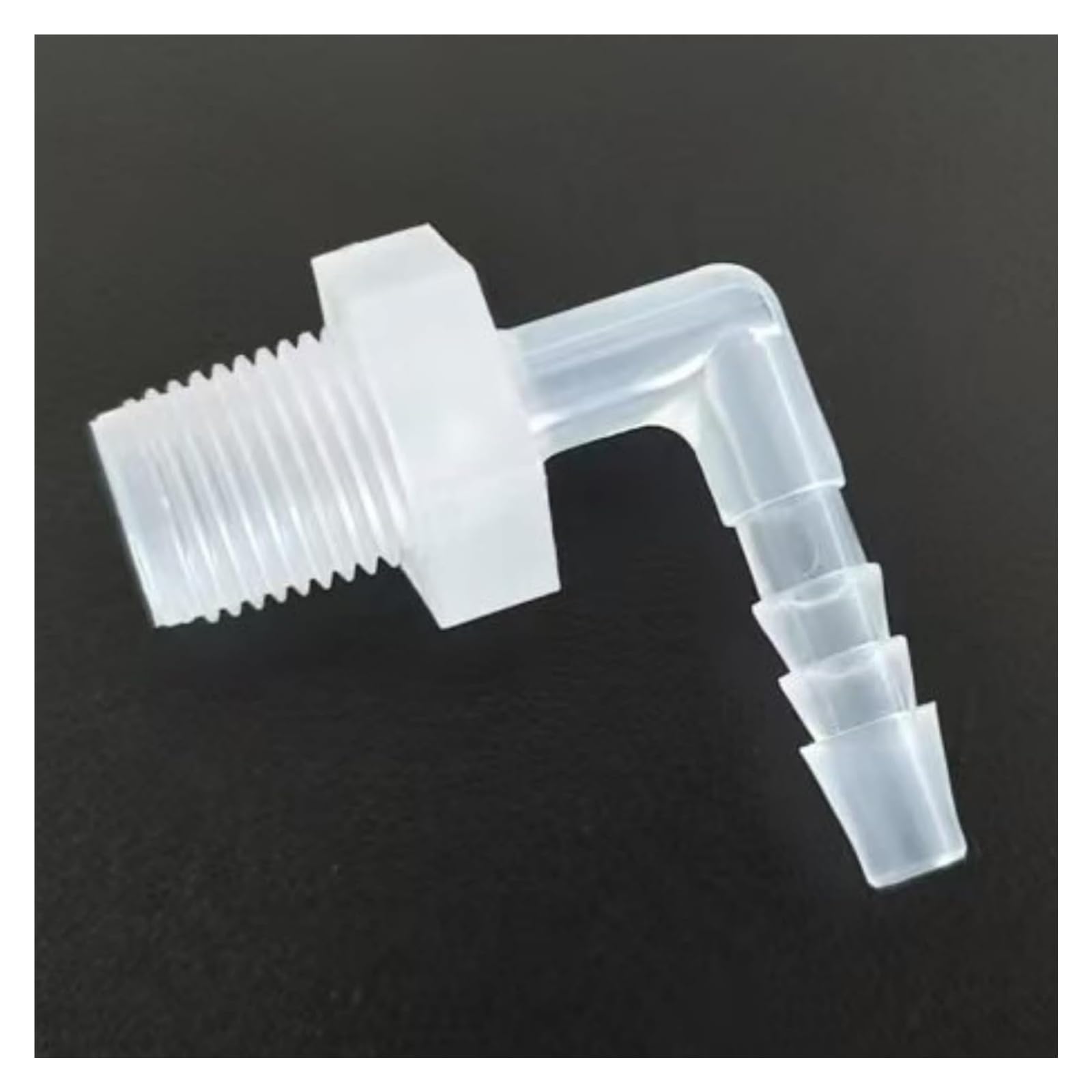 Plastikowe trójnikowe łączniki węża, Zestaw 50 plastikowych złączek do węży, przezroczystych, do paliw gazowych o niskim ciśnieniu(1/4inch Short)